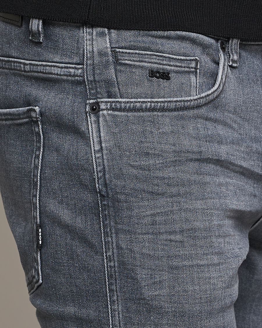 Uomini | Jeans | BOSS BLACK | Delaware Slim Fit Stretch Jeans Medium Grey