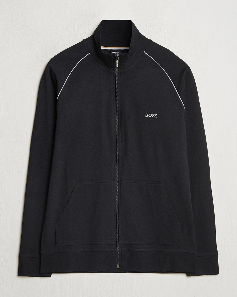 Uomini | Maglieria | BOSS BLACK | Mix & Match Full Zip Jacket Black