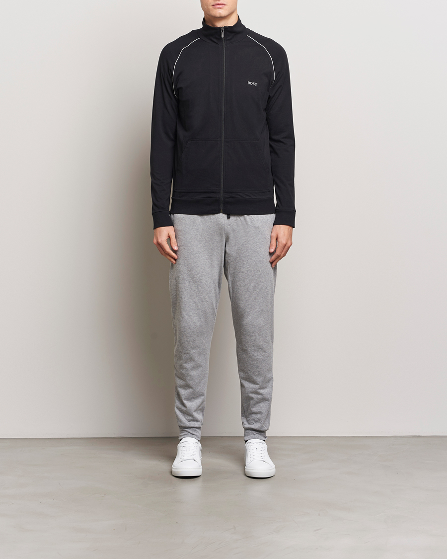 Uomini | Maglieria | BOSS BLACK | Mix & Match Full Zip Jacket Black