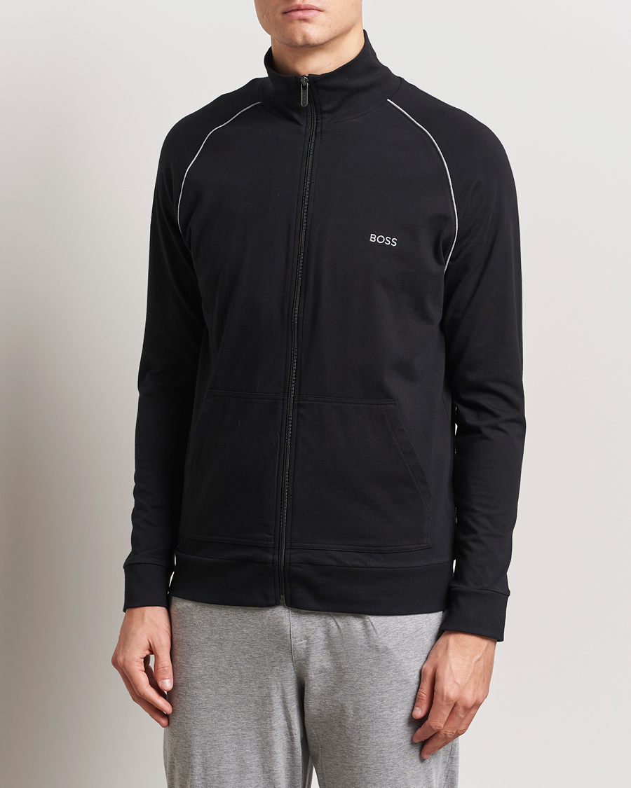 Uomini | Maglieria | BOSS BLACK | Mix & Match Full Zip Jacket Black
