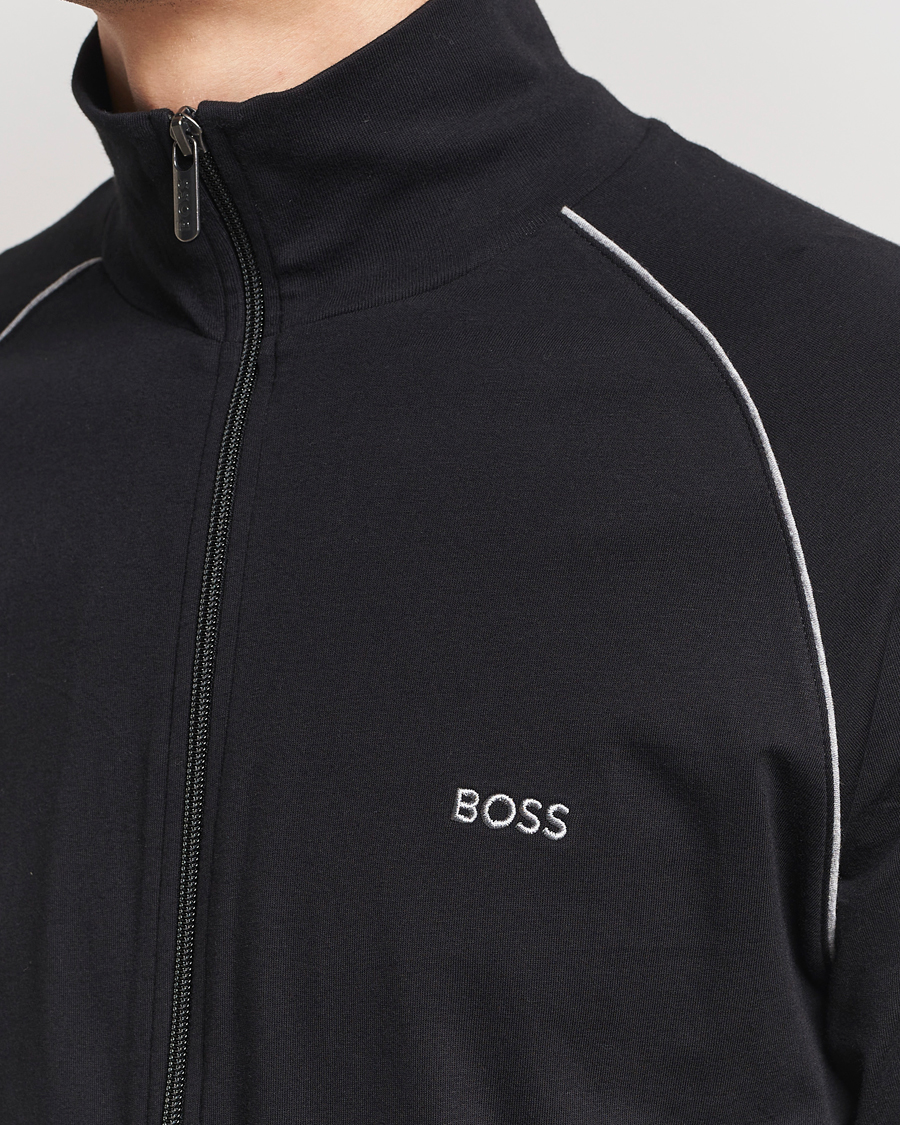 Uomini | Maglieria | BOSS BLACK | Mix & Match Full Zip Jacket Black