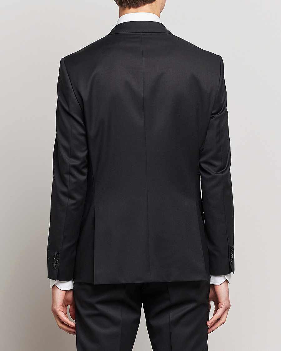 Uomini | Blazers | BOSS BLACK | Huge Slim Fit Wool Blazer Black