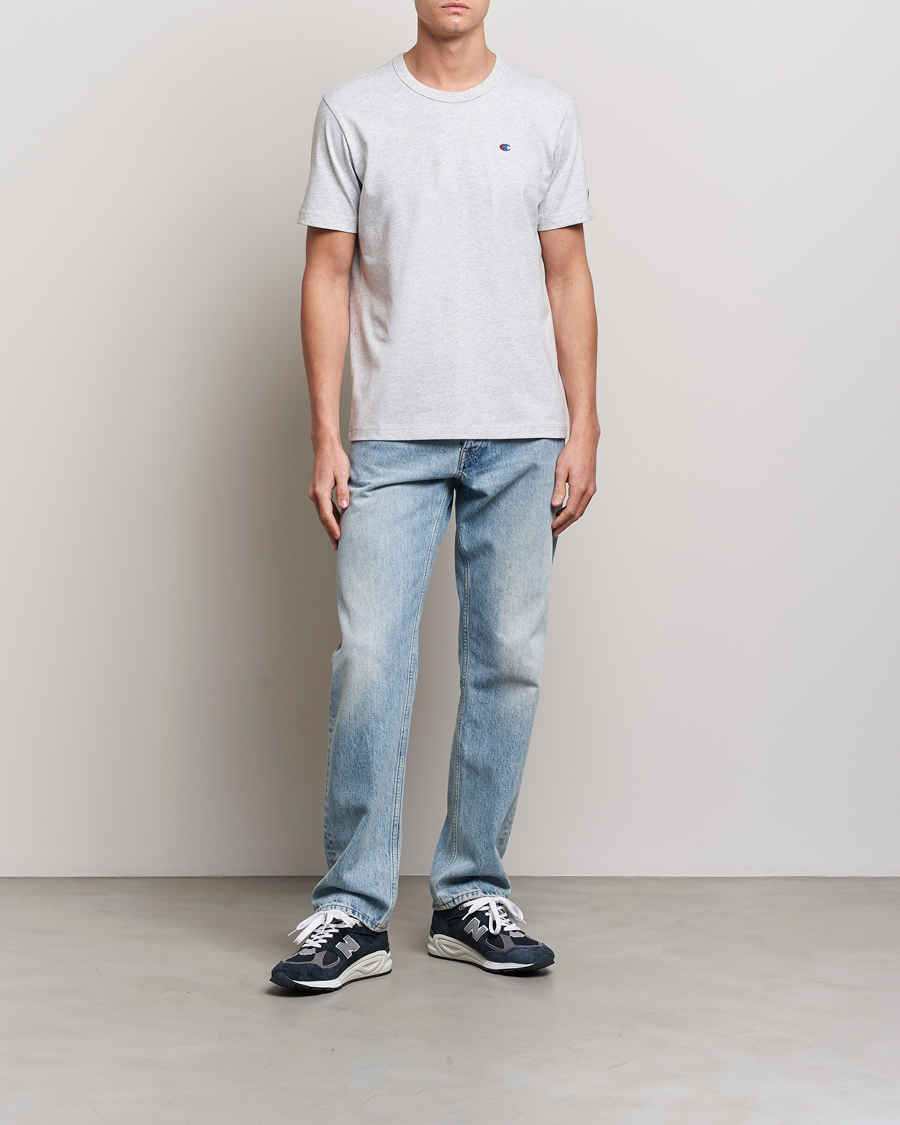 Uomini | T-shirt | Champion | Athletic Jersey Tee Grey Melange