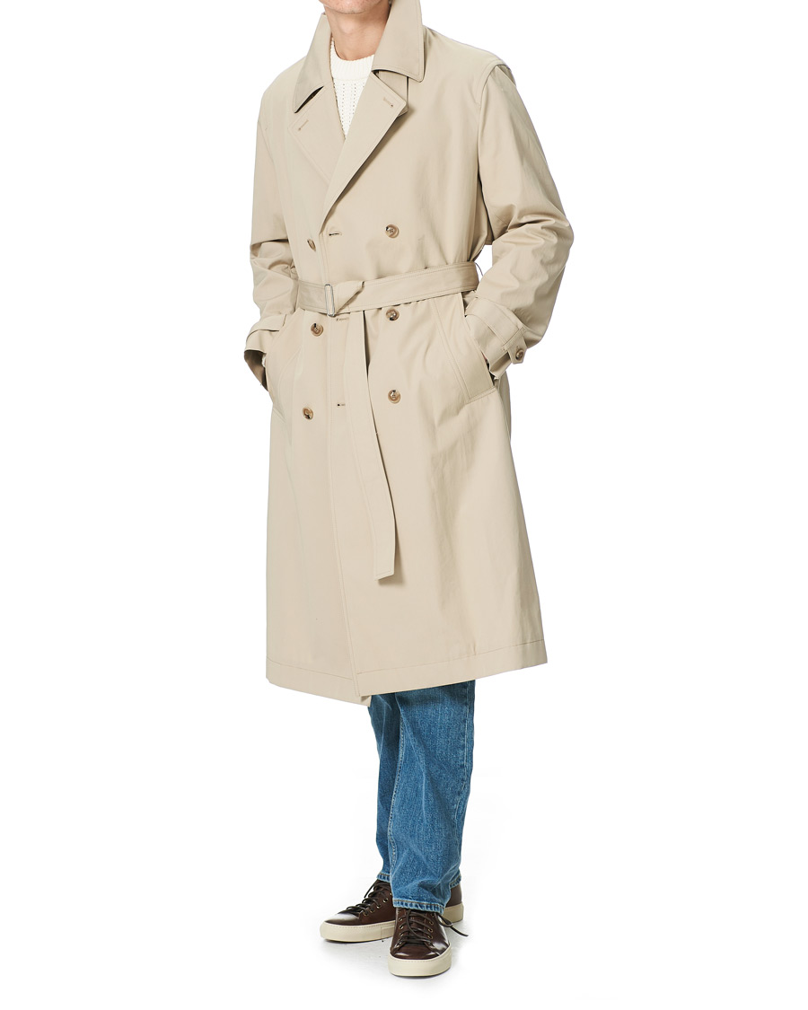 Uomini | Giacche | Filippa K | Bristol Trench Coat Grey Beige