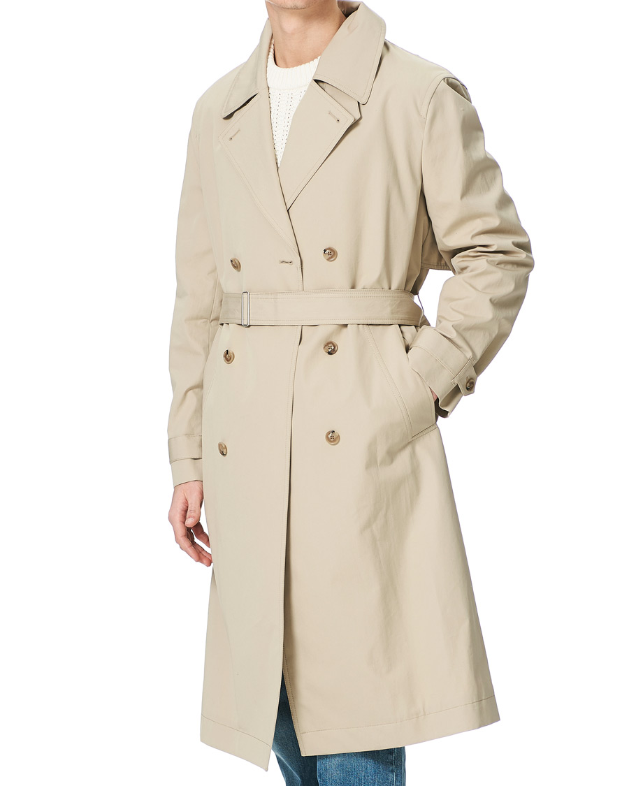 Uomini | Giacche | Filippa K | Bristol Trench Coat Grey Beige