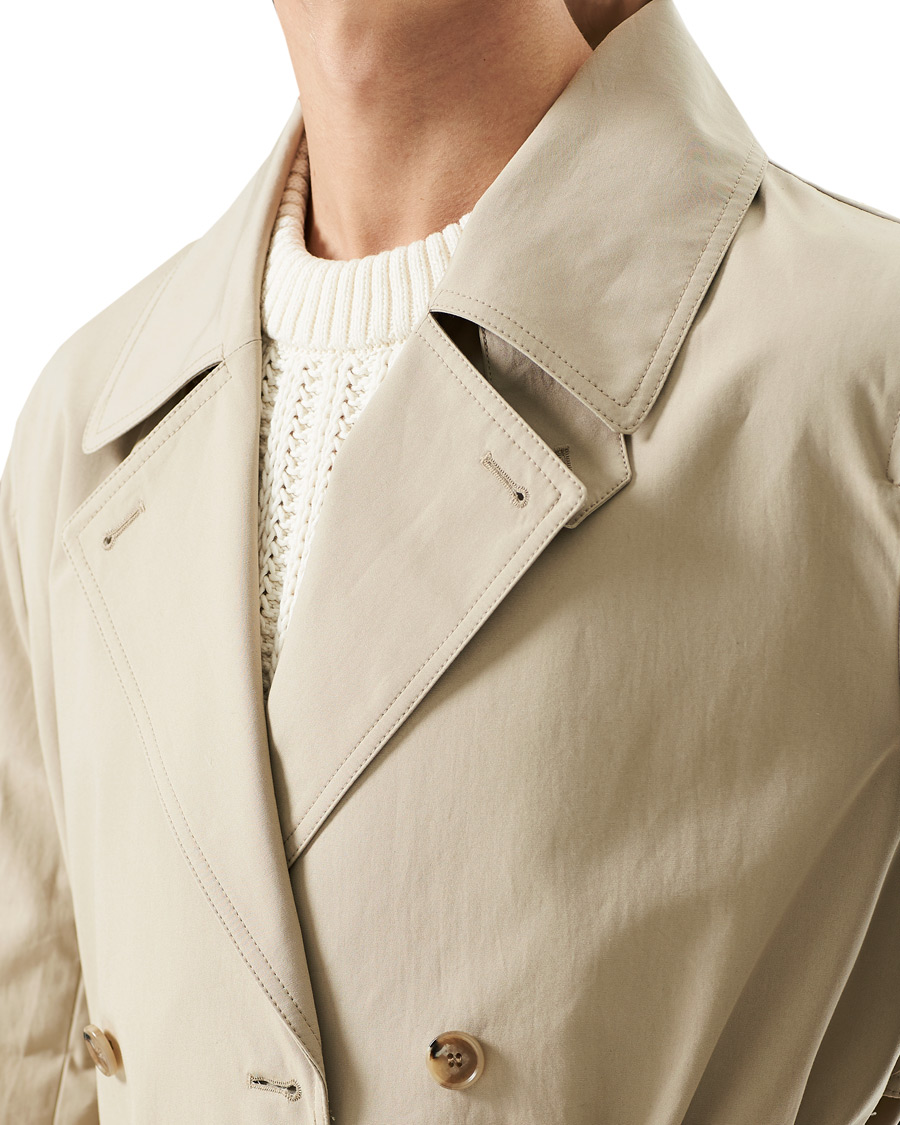Uomini | Giacche | Filippa K | Bristol Trench Coat Grey Beige