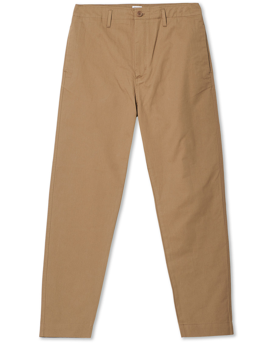 Uomini | Pantaloni | Filippa K | Flynn Cotton Chino Dark Khaki