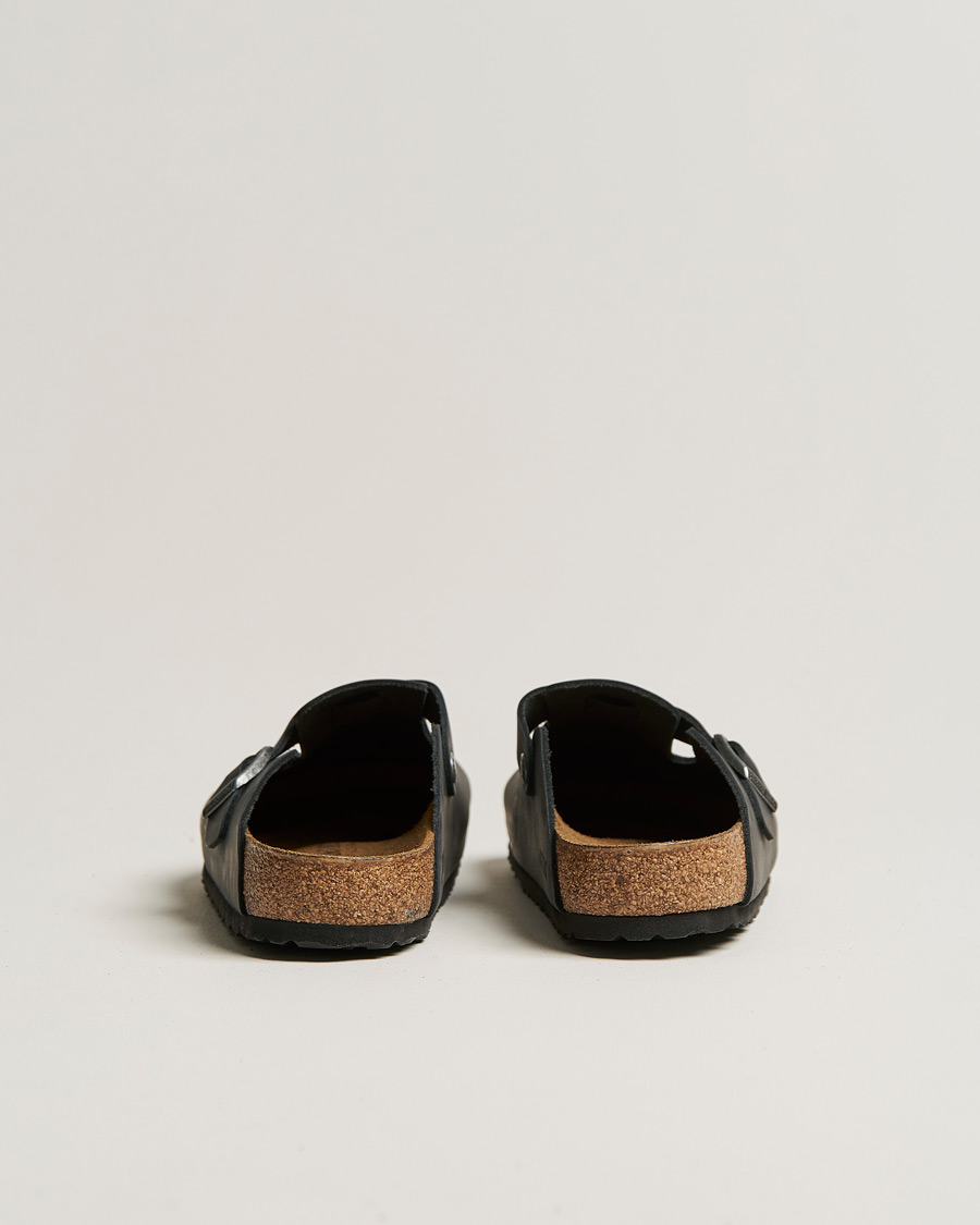 Uomini | Sandali & Diapositive | BIRKENSTOCK | Boston Classic Footbed Black Oiled Leather