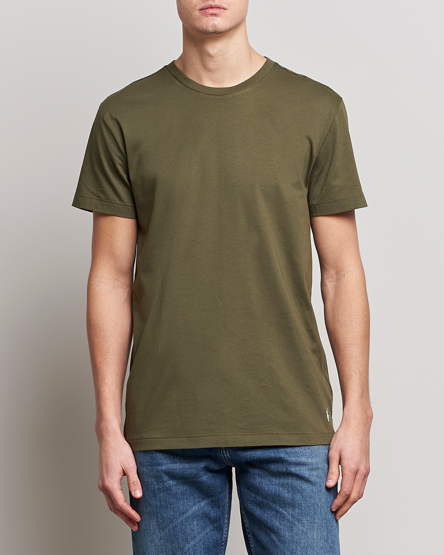 Uomini | T-shirt | Polo Ralph Lauren | 3-Pack Crew Neck T-Shirt Olive/Green/Dark Green
