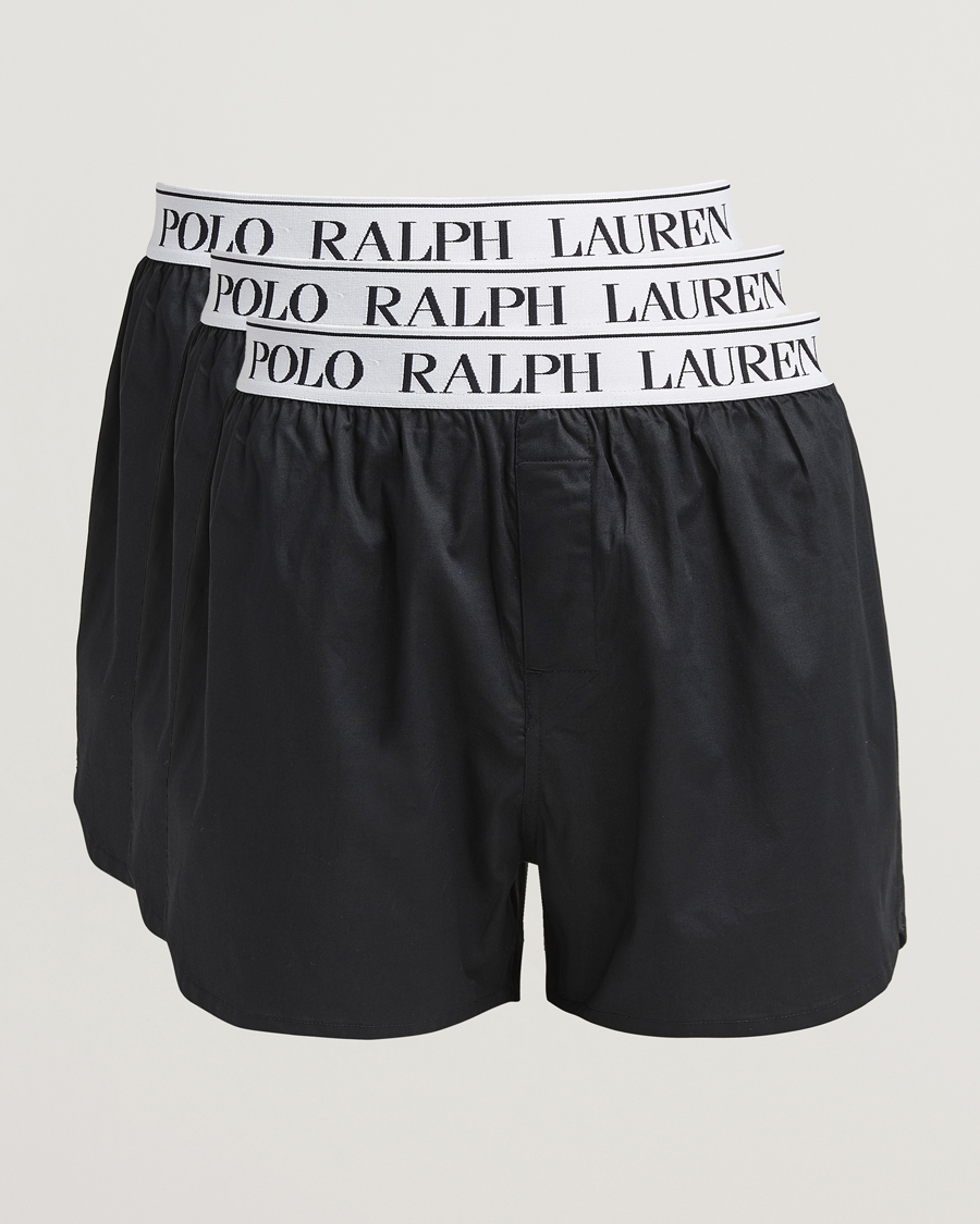 Uomini | Biancheria intima | Polo Ralph Lauren | 3-Pack Elastic Boxer Black