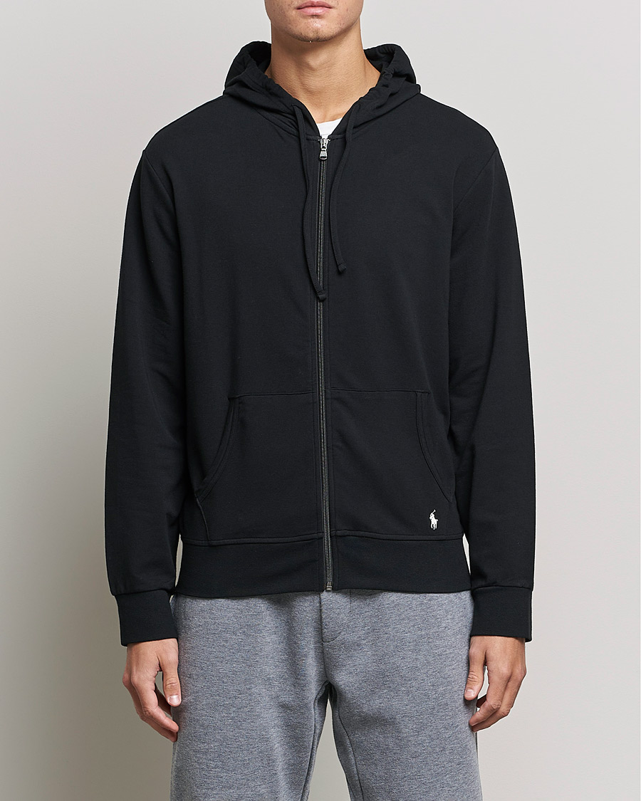 Uomini | Maglieria | Polo Ralph Lauren | Cotton Jersey Long Sleeve Hoodie Black