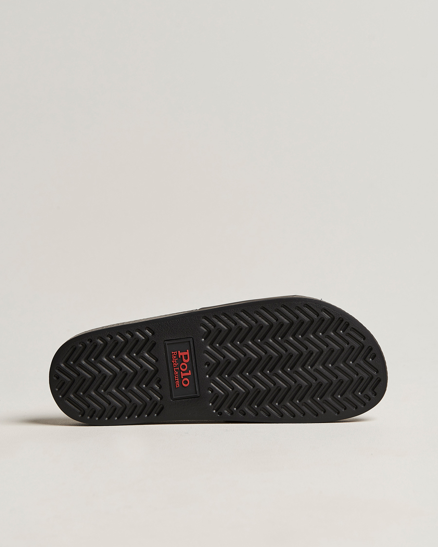 Uomini | Polo Ralph Lauren Logo Slides Black | Polo Ralph Lauren | Logo Slides Black
