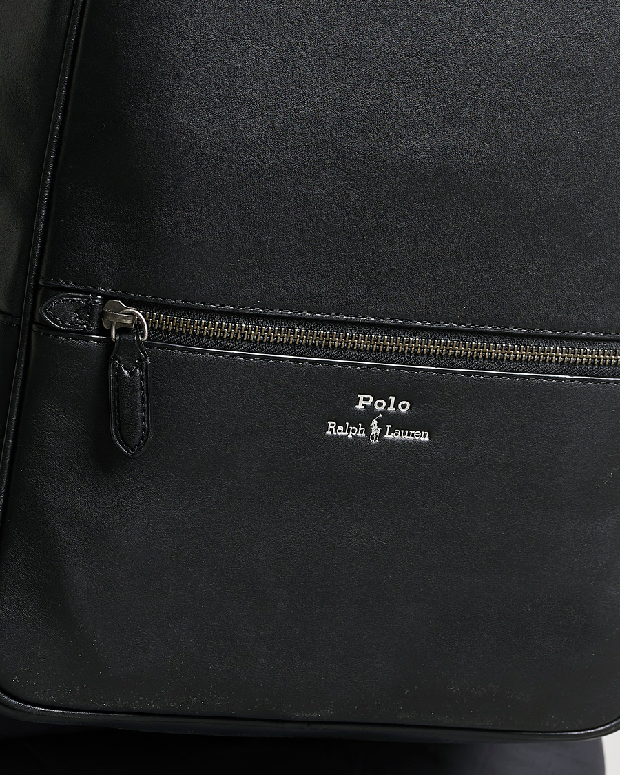 Uomini | Polo Ralph Lauren Leather Backpack Black | Polo Ralph Lauren | Leather Backpack Black