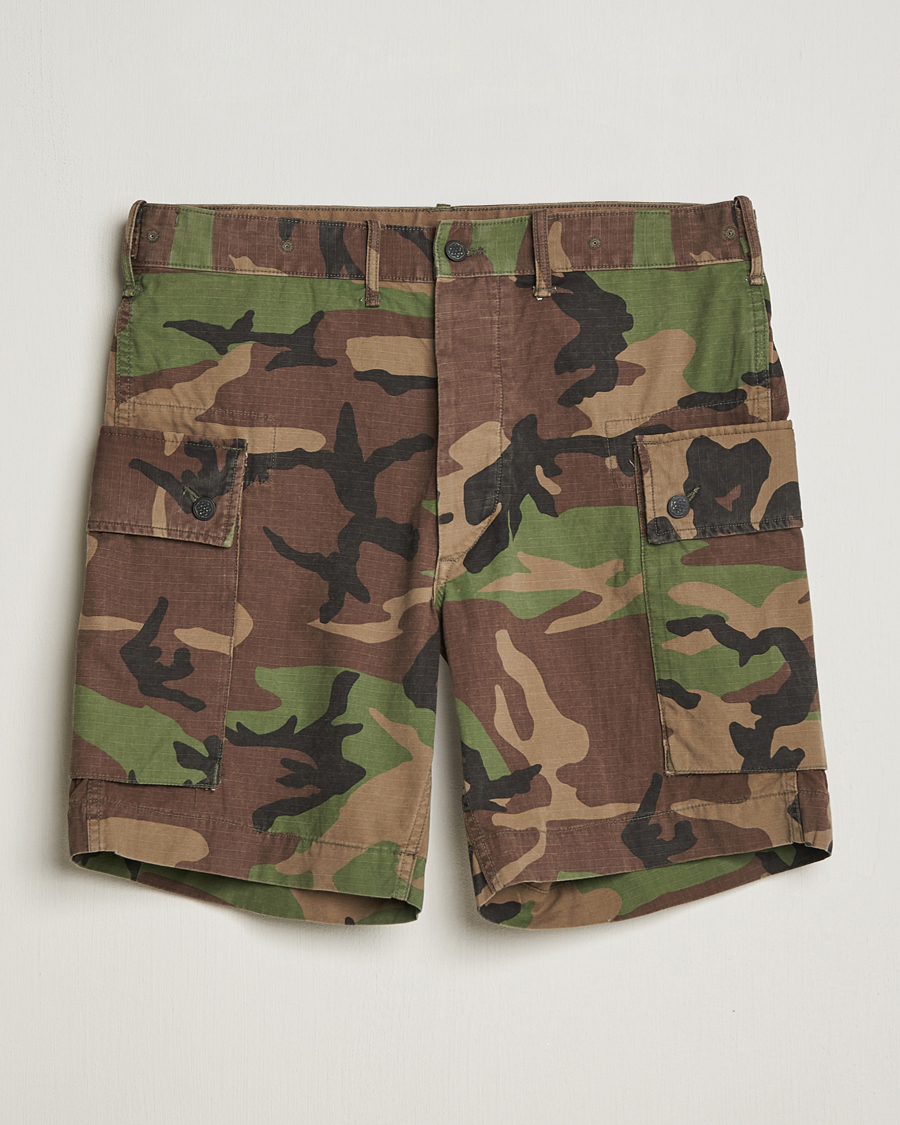 Uomini | Pantaloncini | RRL | Regiment Cargo Shorts Woodland Camo