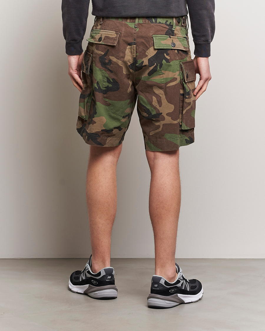 Uomini | Pantaloncini | RRL | Regiment Cargo Shorts Woodland Camo