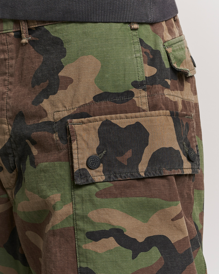 Uomini | Pantaloncini | RRL | Regiment Cargo Shorts Woodland Camo