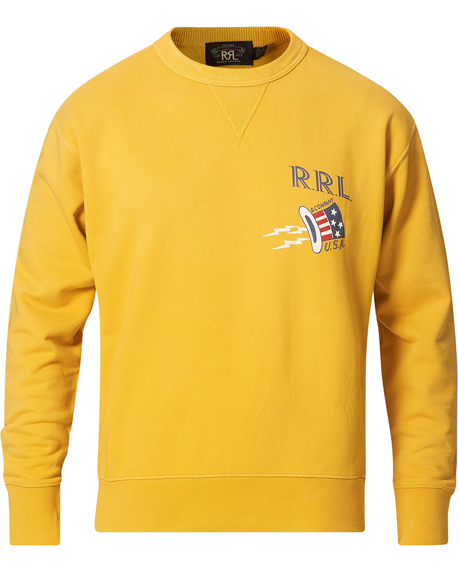 Uomini | Maglieria | RRL | Graphic Logo Sweatshirt Yellow