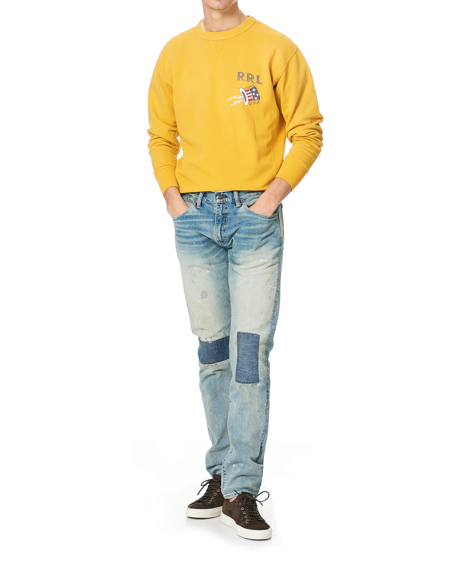 Uomini | Maglieria | RRL | Graphic Logo Sweatshirt Yellow