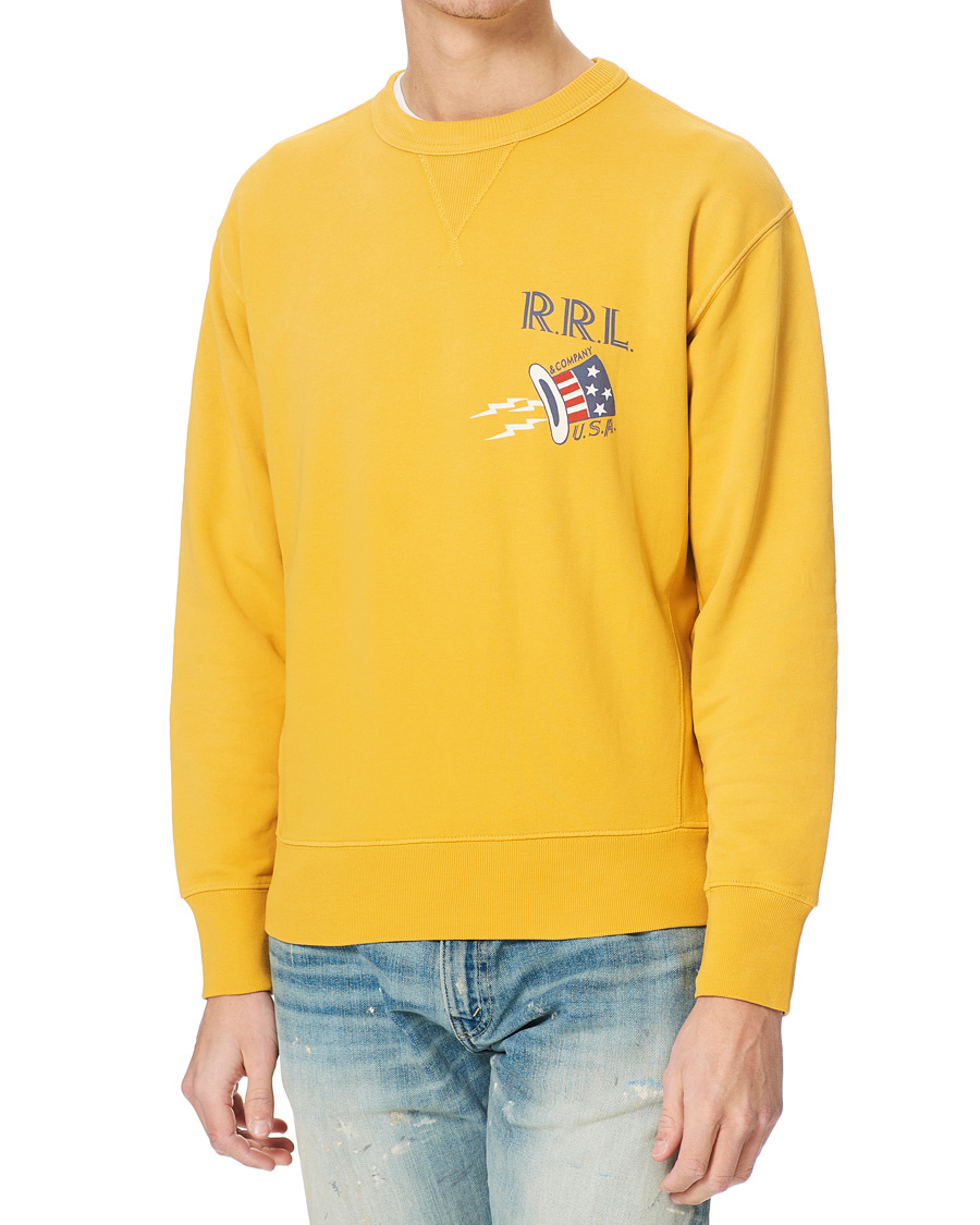 Uomini | Maglieria | RRL | Graphic Logo Sweatshirt Yellow