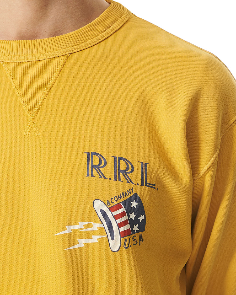 Uomini | Maglieria | RRL | Graphic Logo Sweatshirt Yellow