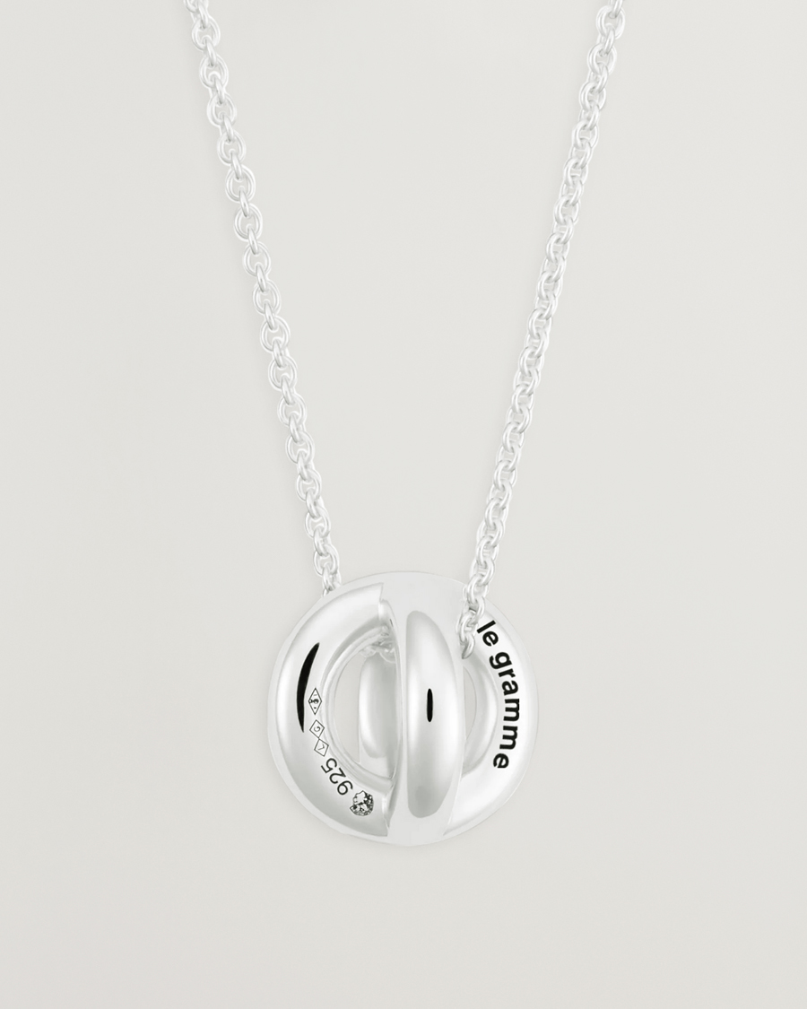Uomini | Gioielli | LE GRAMME | Entrelacs Pendant Necklace Sterling Silver 3g