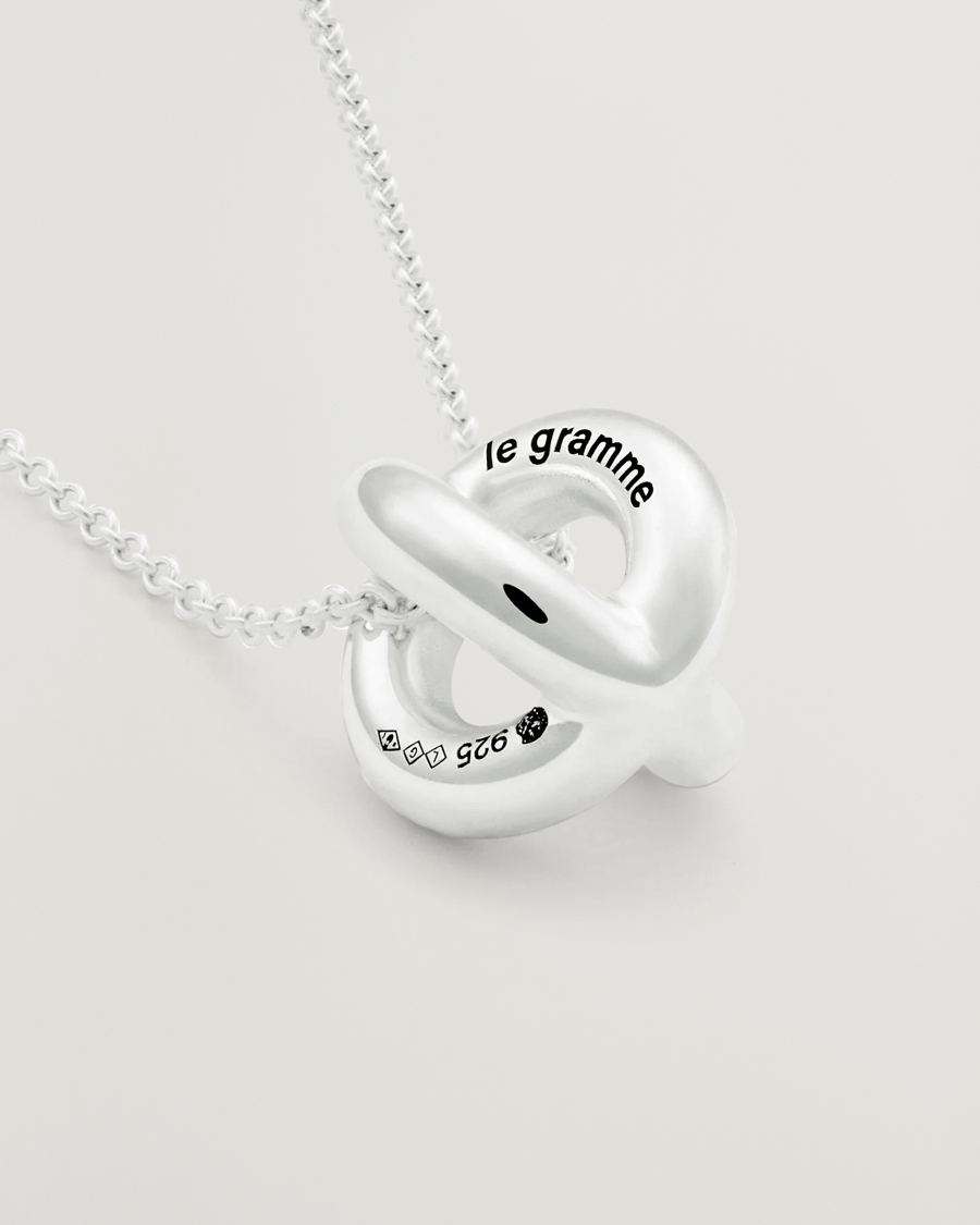 Uomini | Gioielli | LE GRAMME | Entrelacs Pendant Necklace Sterling Silver 3g