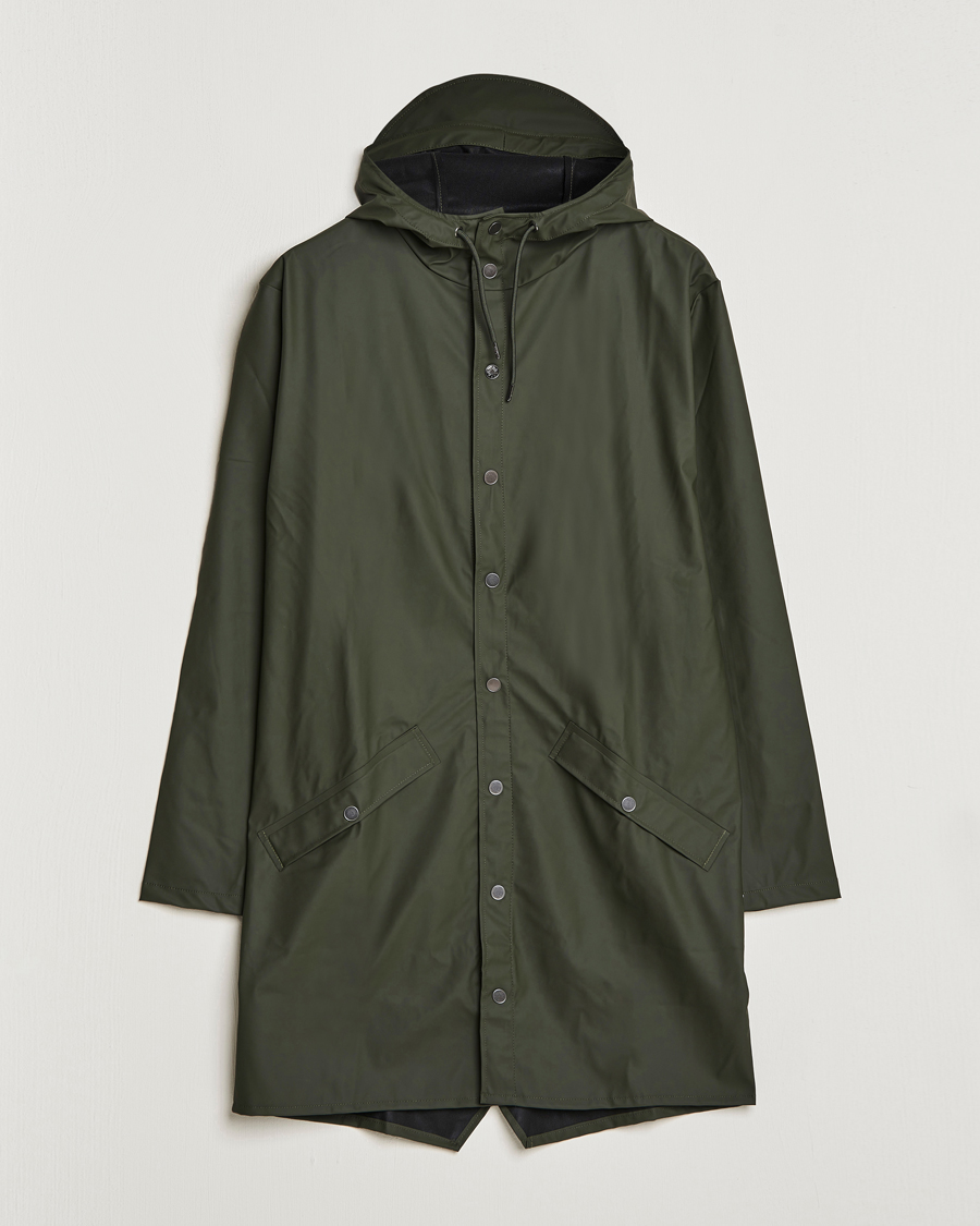 Uomini | Giacche | RAINS | Long Jacket Green