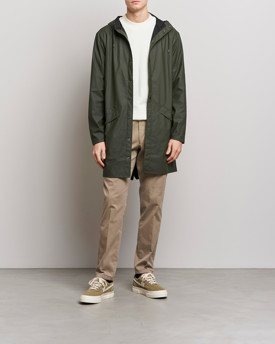 Uomini | Giacche | RAINS | Long Jacket Green