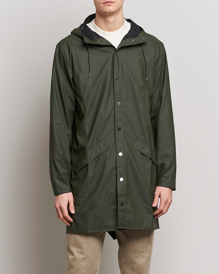 Uomini | Giacche | RAINS | Long Jacket Green