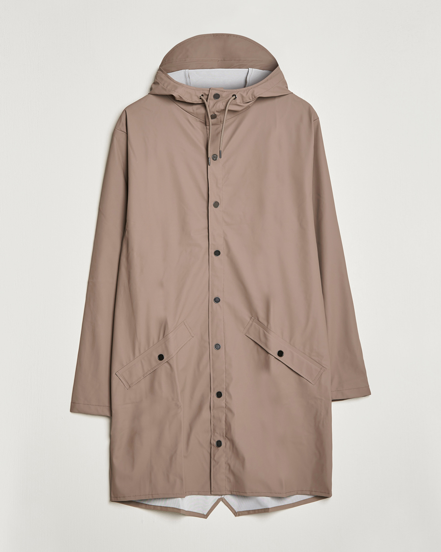 Uomini | Giacche | RAINS | Long Jacket Taupe