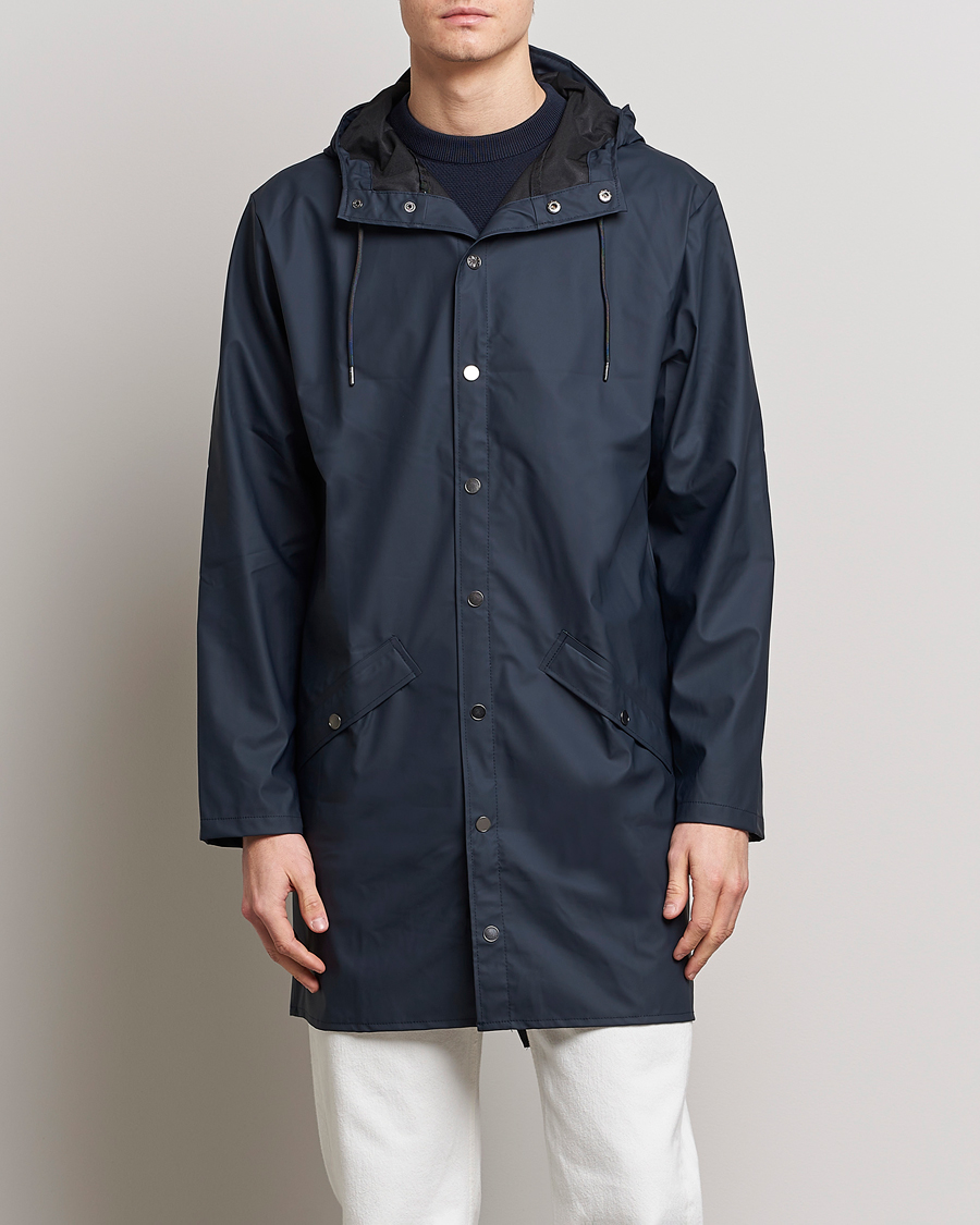 Uomini | Giacche | RAINS | Long Jacket Navy