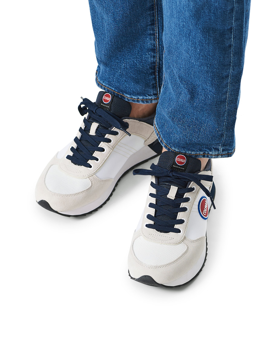 Uomini | Colmar Travis Authentic Sneakers White | Colmar | Travis Authentic Sneakers White
