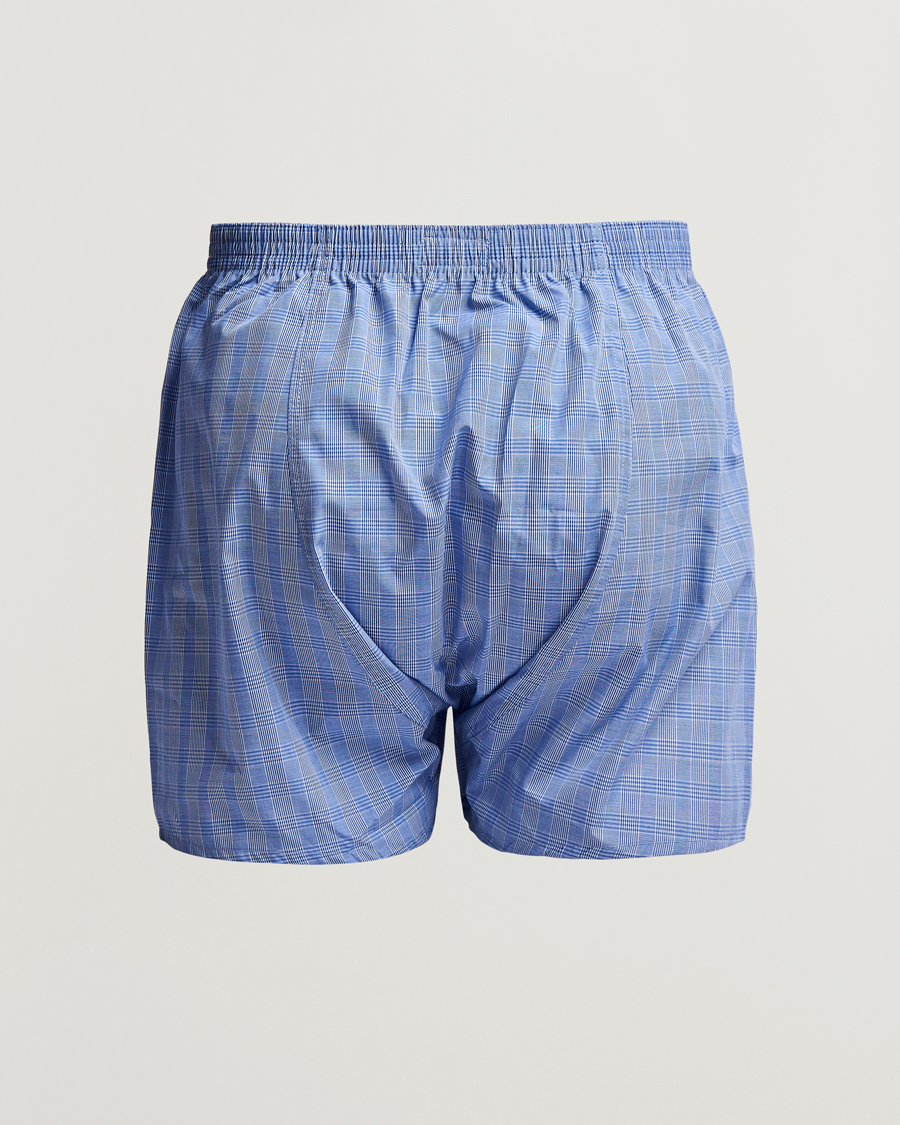 Uomini | Biancheria intima | Derek Rose | Classic Fit Cotton Boxer Shorts Blue