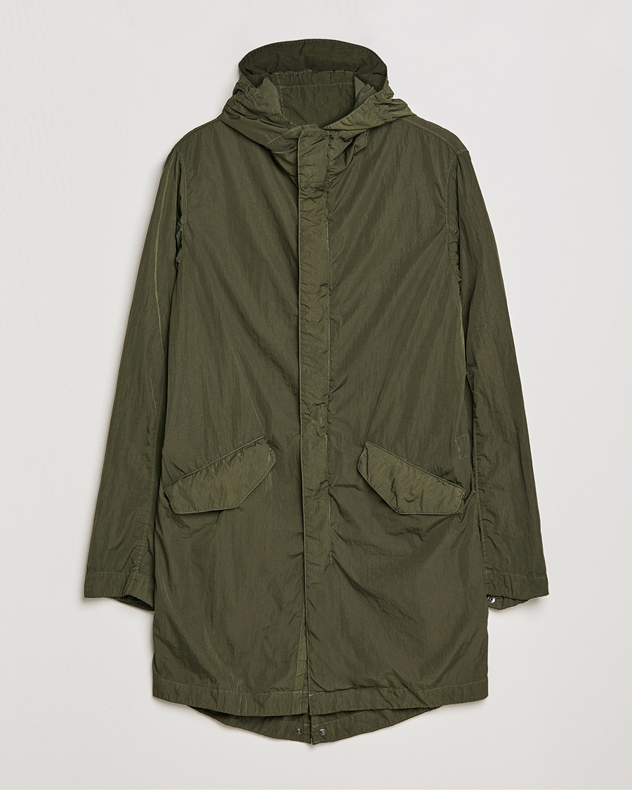 Uomini | Giacche | L.B.M. 1911 | Garment Dyed Nylon Coat Olive