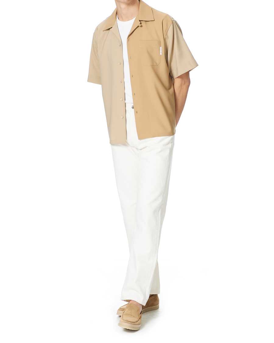 Uomini | Camicie | Marni | Colour Block Bowling Shirt Beige