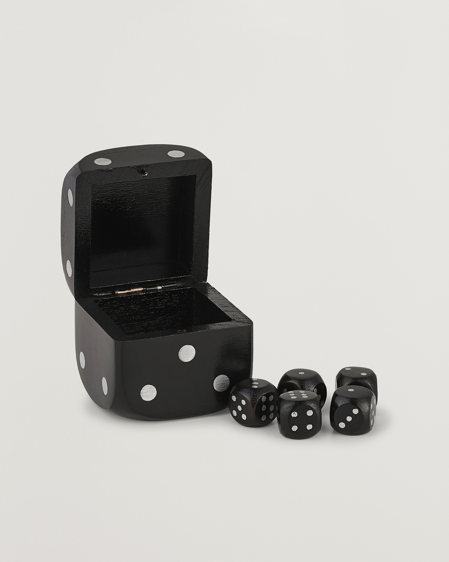 Uomini | Decorazioni | Authentic Models | Wooden Dice Box Black