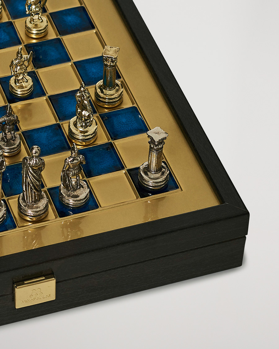 Uomini | Giochi | Manopoulos | Greek Roman Period Chess Set Blue