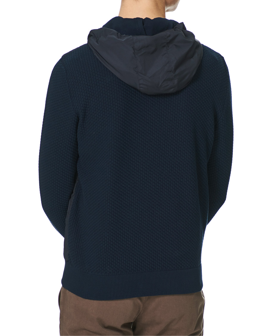 Uomini | Giacche | Herno | Knitted Hybrid Jacket Navy