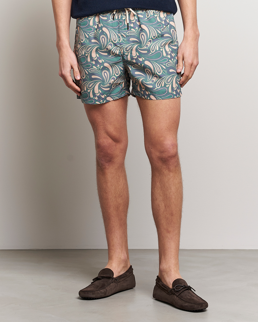 Uomini | Costumi da bagno | OAS | Printed Swimshorts Woodstock
