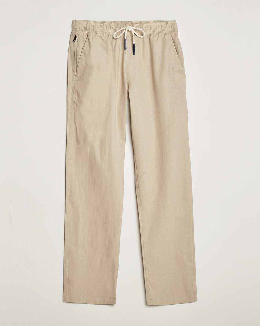 Uomini | Pantaloni | OAS | Linen Long Pants Beige