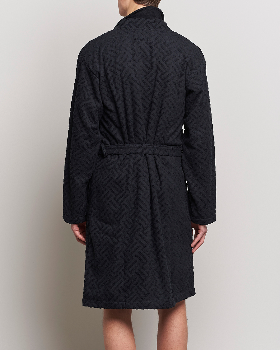 Uomini | Accappatoi & Pigiami | OAS | Terry Robe Black Crossroad