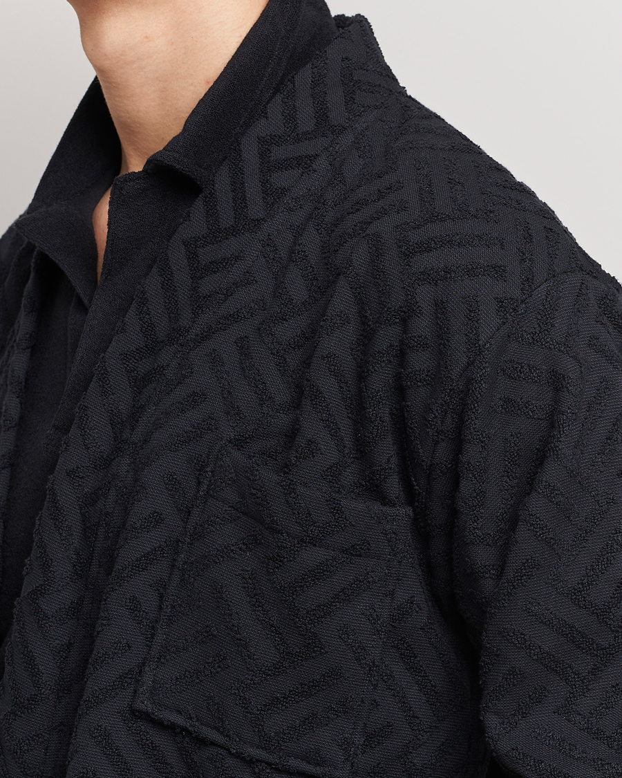 Uomini | Accappatoi & Pigiami | OAS | Terry Robe Black Crossroad