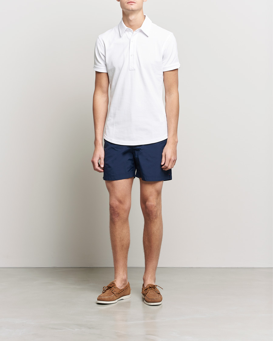 Uomini | Costumi da bagno | Orlebar Brown | Bulldog II Medium Length Swim Shorts Navy