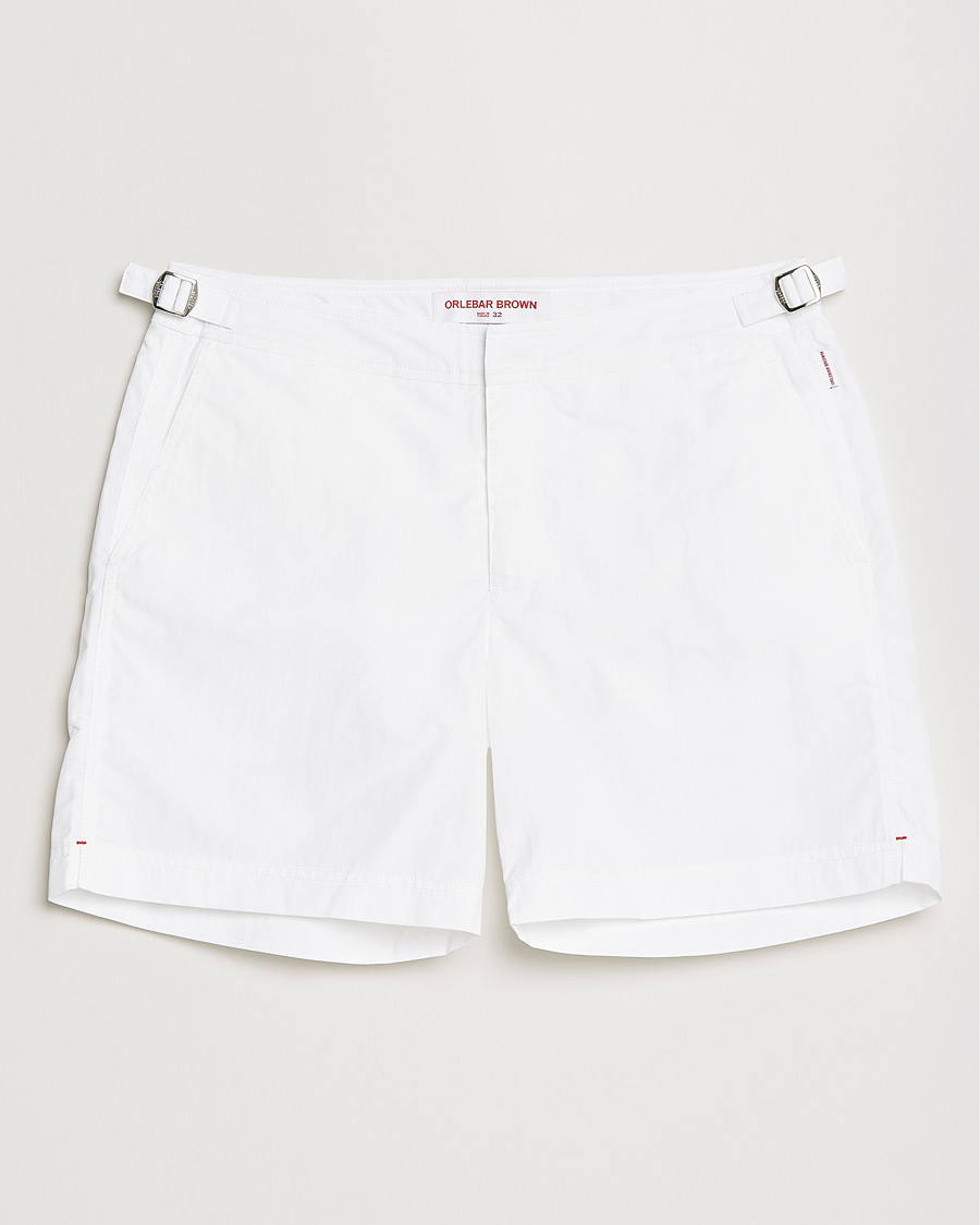 Uomini | Costumi da bagno | Orlebar Brown | Bulldog II Medium Length Swim Shorts White