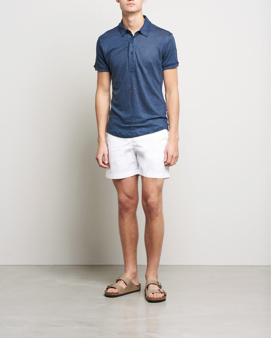 Uomini | Costumi da bagno | Orlebar Brown | Bulldog II Medium Length Swim Shorts White
