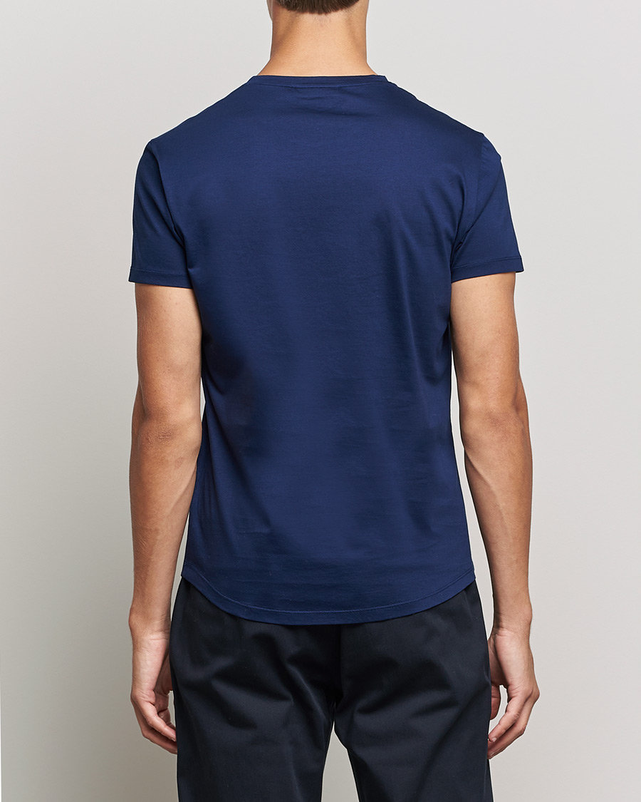 Uomini | T-shirt | Orlebar Brown | OB Crew Neck Mercerised Cotton Tee Navy