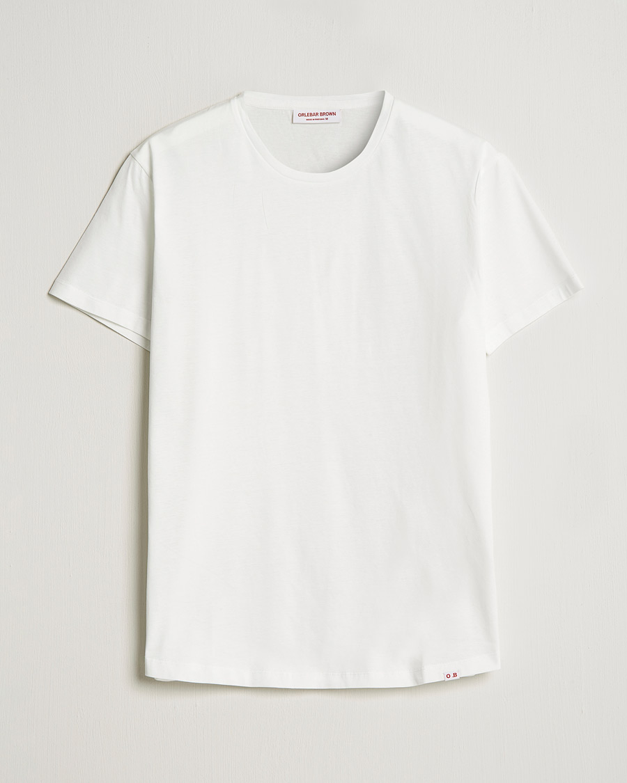 Uomini | T-shirt | Orlebar Brown | OB Crew Neck Mercerised Cotton Tee White