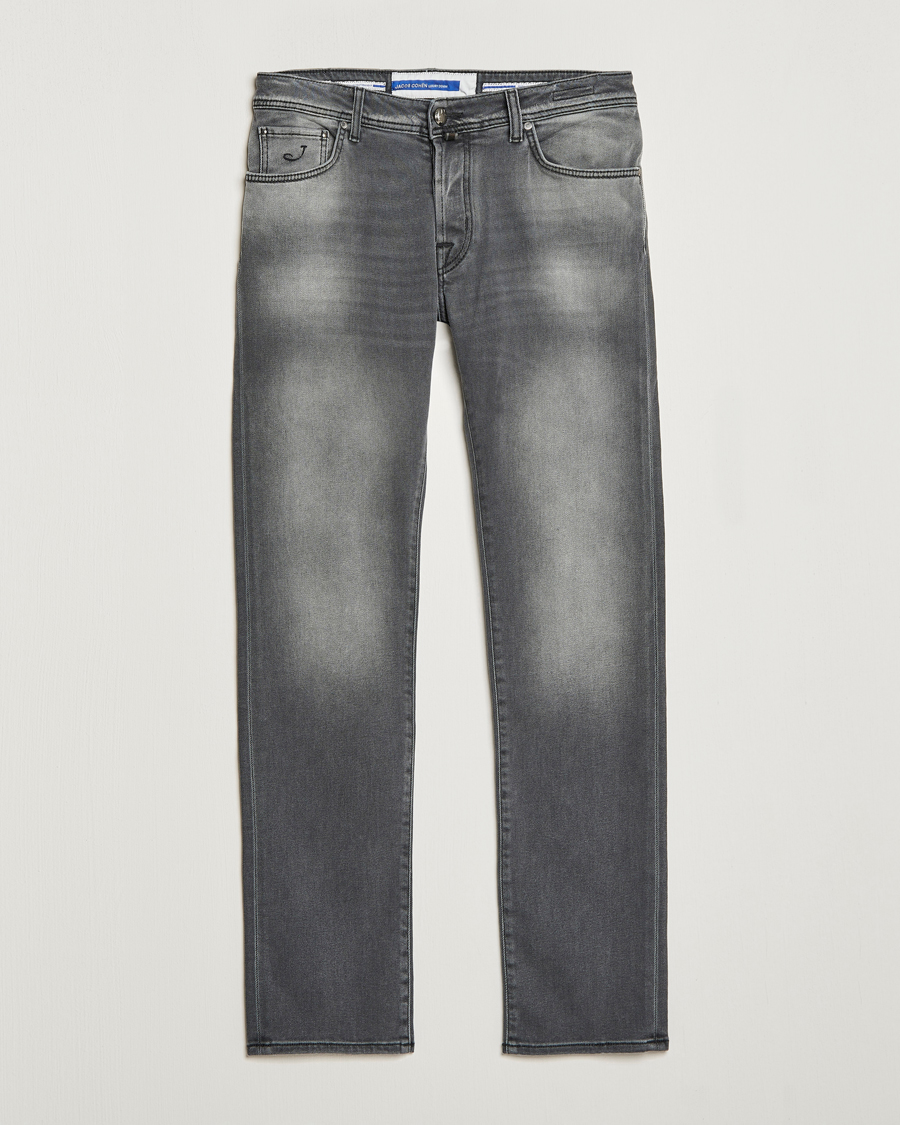 Uomini | Jeans | Jacob Cohën | Nick 622 Slim Fit Stretch Jeans Black Medium Wash