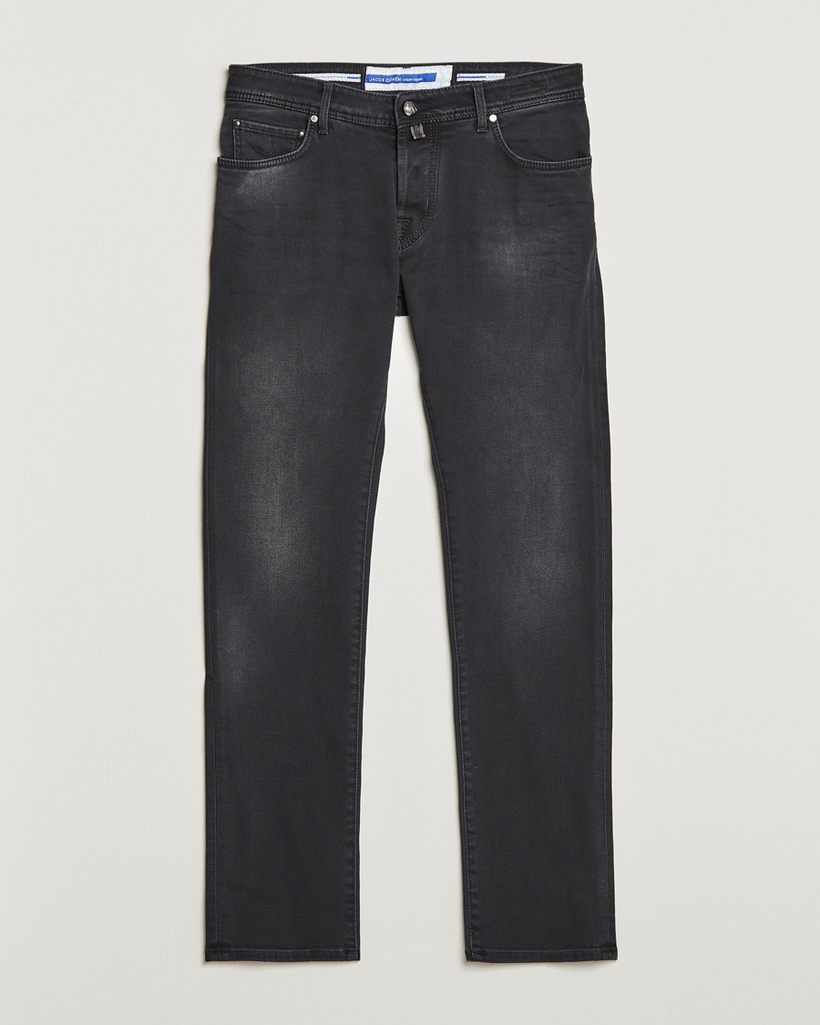 Uomini | Jeans | Jacob Cohën | Nick 622 Slim Fit Stretch Jeans Black Dark Stone