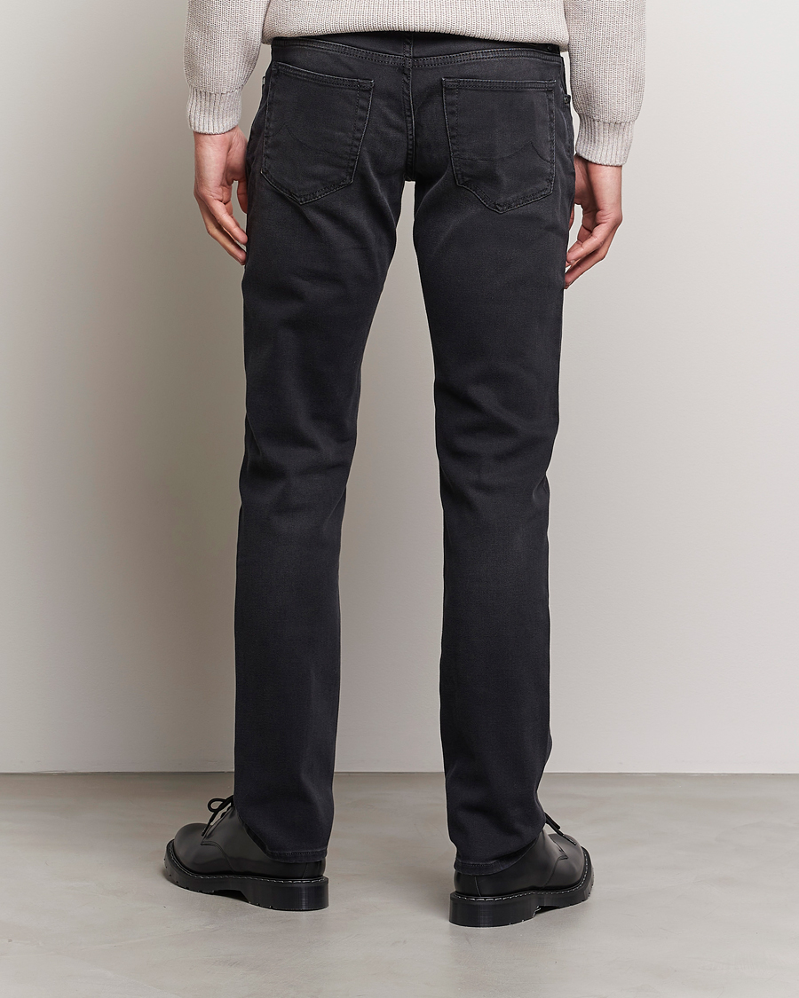 Uomini | Jeans | Jacob Cohën | Nick 622 Slim Fit Stretch Jeans Black Dark Stone